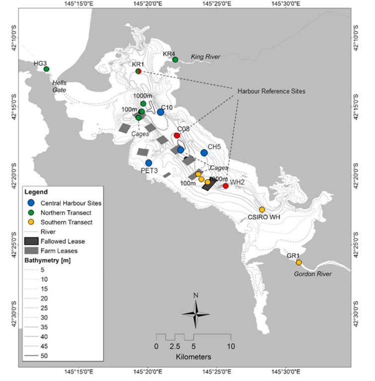 Dissolved oxygen consumption in a fjord-like estuary, Macquarie Harbour, Tasmania